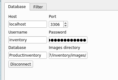 database tab